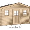 110-es típus faház szerkezeti rajza