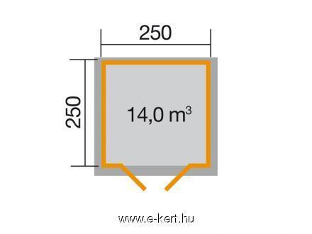 Faház szerszámtároló Weka 209 - 250 250 cm