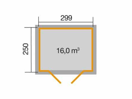 Faház 323.3025 alapozási mérete