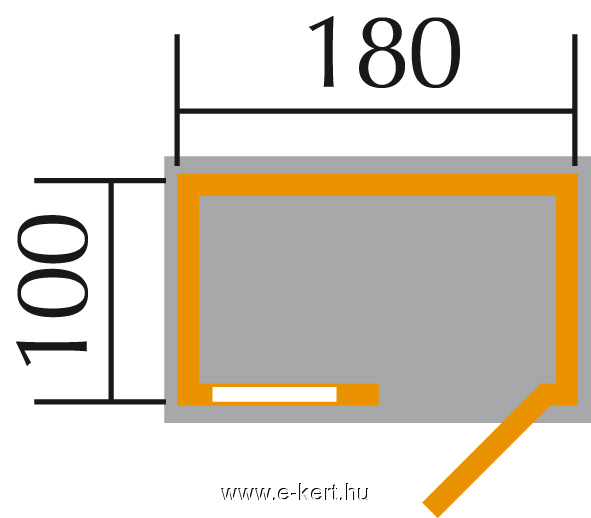 szerszámtároló alapozási rajza 345