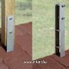 Garázs pilléreinek talajhoz rögzítése H-vasakkal