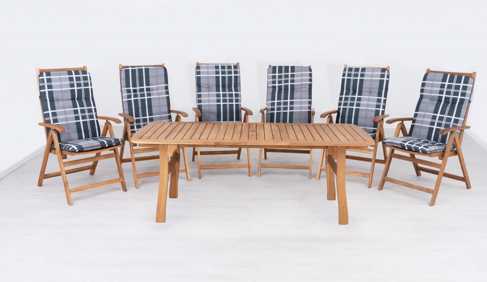 6 személyes fa kerti bútor Relax