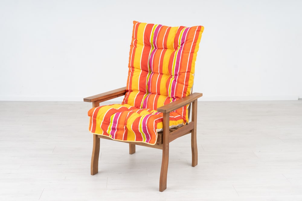 Hintaágy párna fotel párna - Narancs-citromsárga csíkos 317