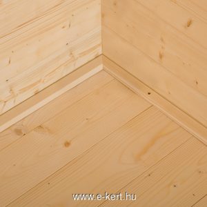 Padlózattal épített faház kivitel