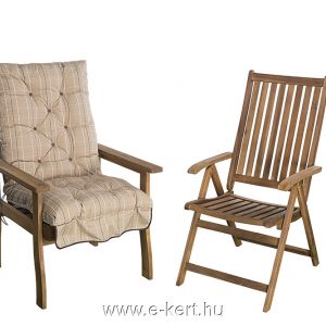 Solaris akácia kerti szék párna nélkül