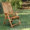 Összecsukható fa kerti szék