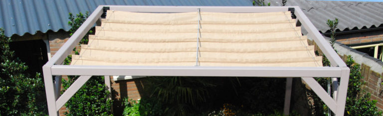 Pergola árnyékoló szövet
