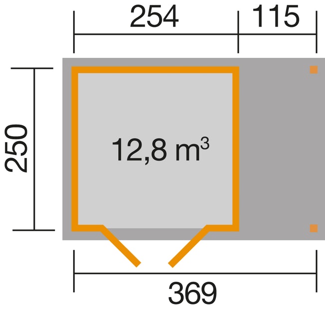 Szerszámtároló Weka faház 321 fatárolóval - Image 14