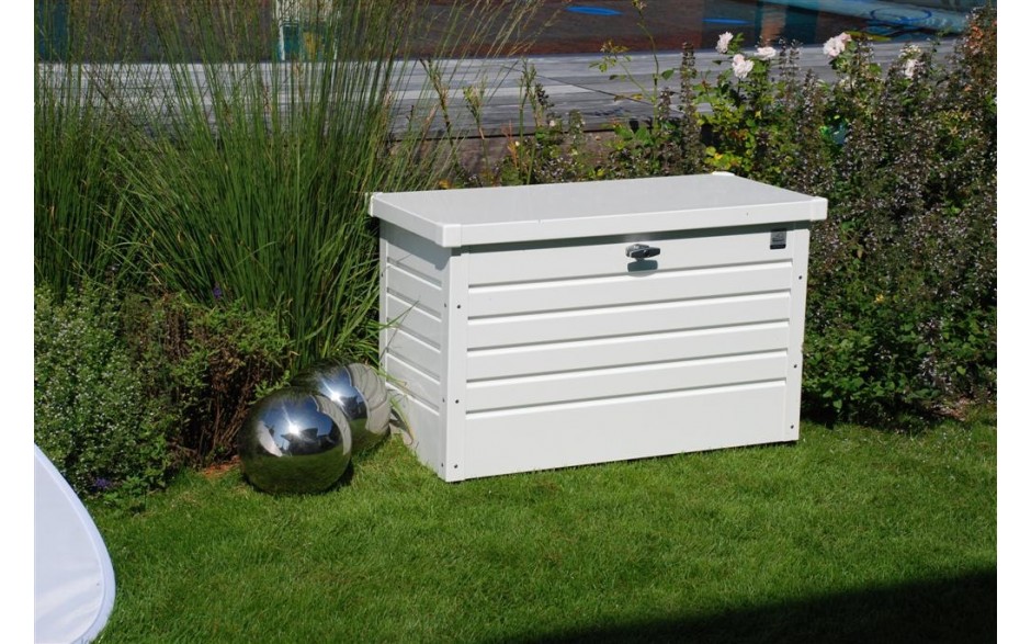 Párnatartó láda kerti tároló FreizeitBox - 201 x 79 x 83 cm , fehér