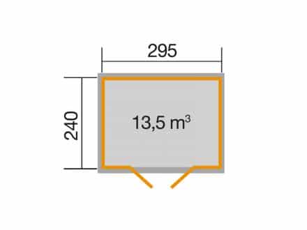 Szerszámtároló alapozási mérete 219/2