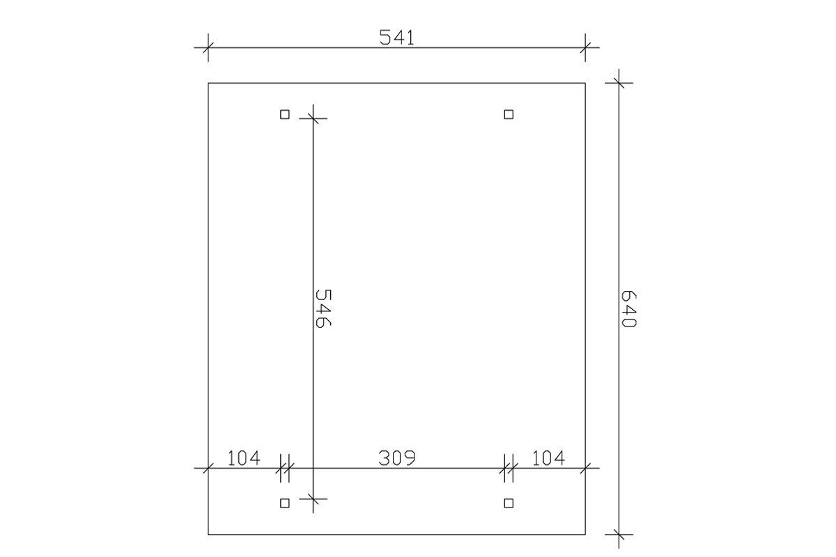 Nyitott garázs 4méretben polikarbonát tető246 - Image 12