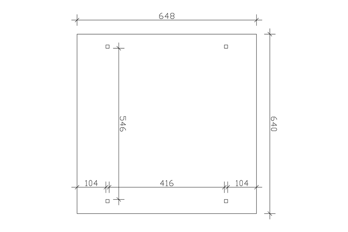 Nyitott garázs 4méretben polikarbonát tető246 - Image 13