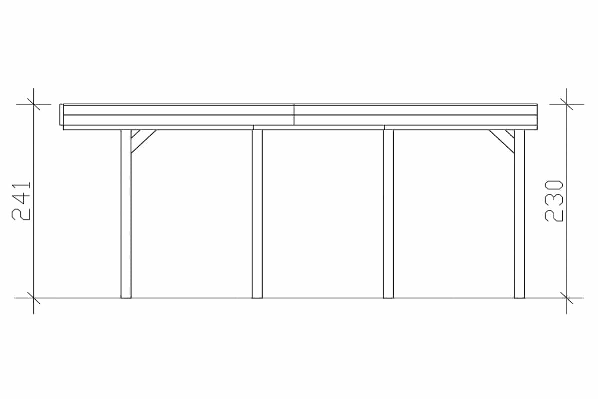 Nyitott garázs kocsibeálló Skanholz Carport314 - Image 9