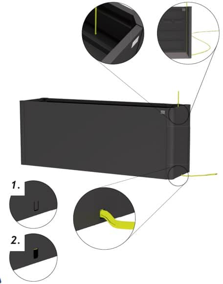 Magaságyás virágágyás