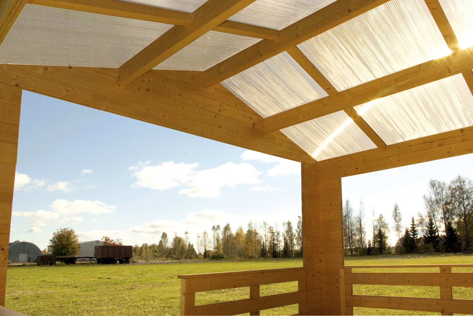 Faház terasztető polikarbonát