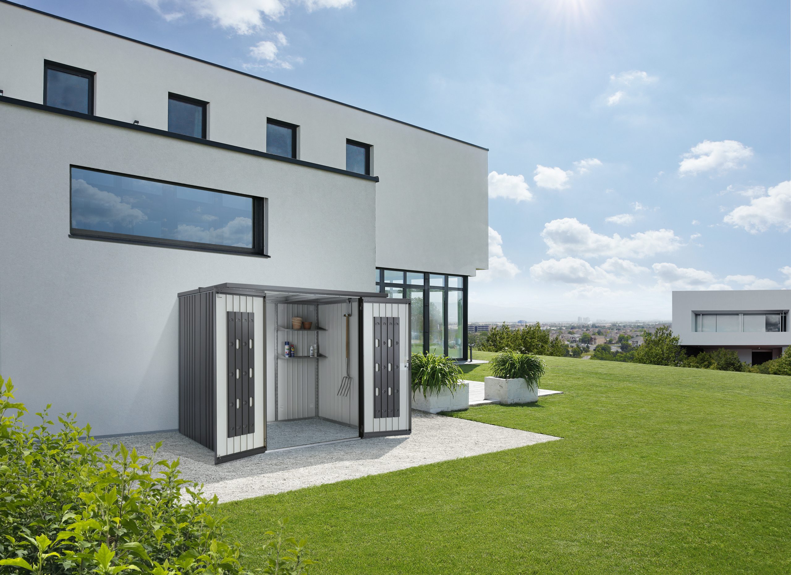 Fém szerszámtároló kerti tároló 230Large