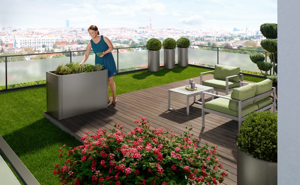 Fém virágágyás prémium Biohort Belvedere