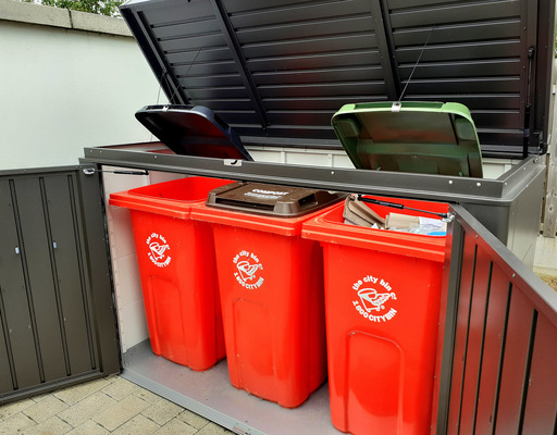 Fém kukatároló Highboard