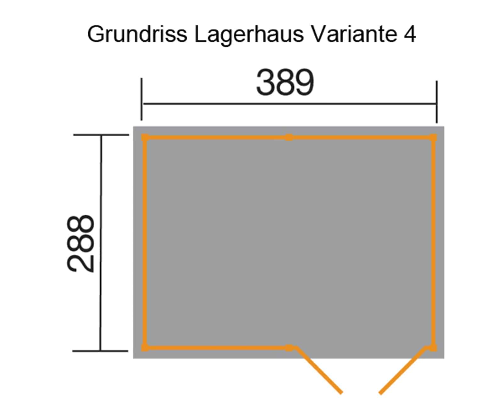 Szerszámtároló Weka Varius_1 kialakítás alaprajza
