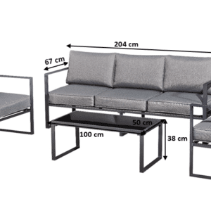 Fém kerti bútor méretei Mostrare