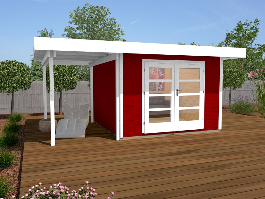 Szerszámtároló faház svédvörös Weka 126.3024