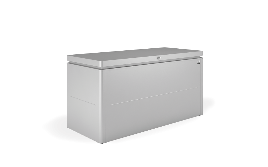 Biohort LoungeBox prémium tároló láda - 160 (160 x 70 cm), ezüst-metál