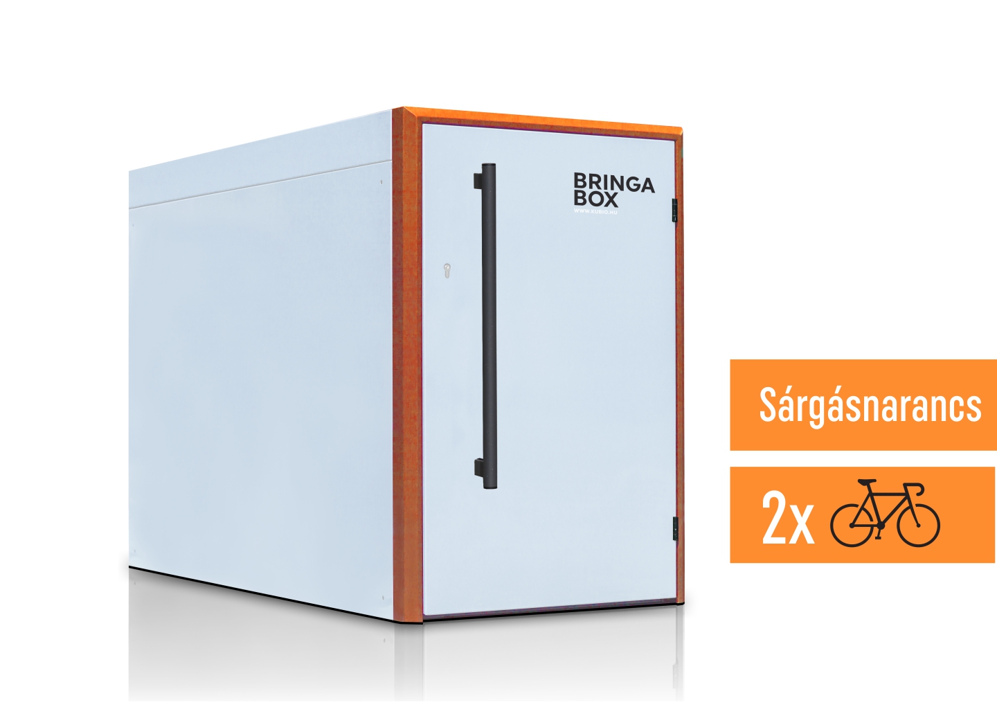 Kerékpártároló garázs Kubio narancs