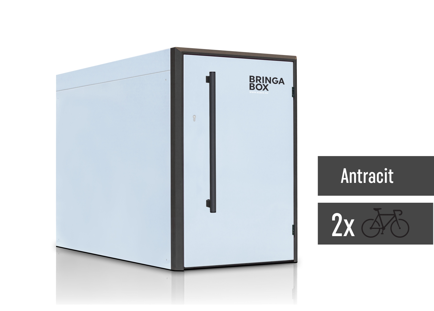 Kerékpártároló garázs antracit Kubio