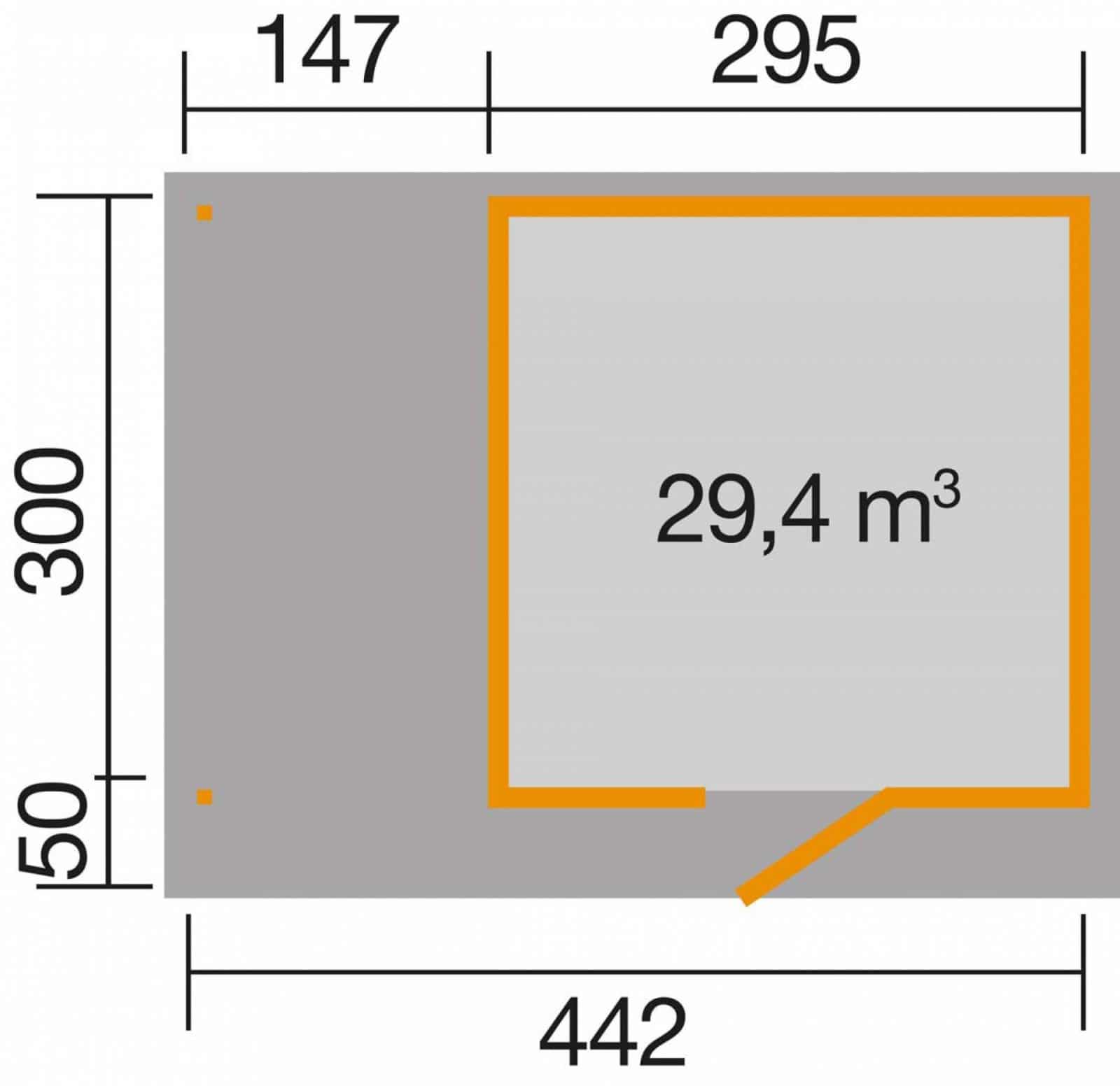 Wekaline faház alaprajz 172.3030
