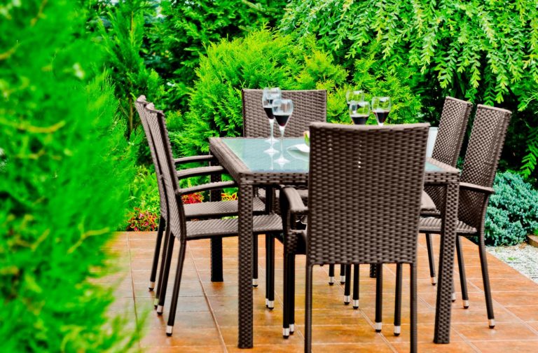 Rattan étkező kerti bútor Avvicente