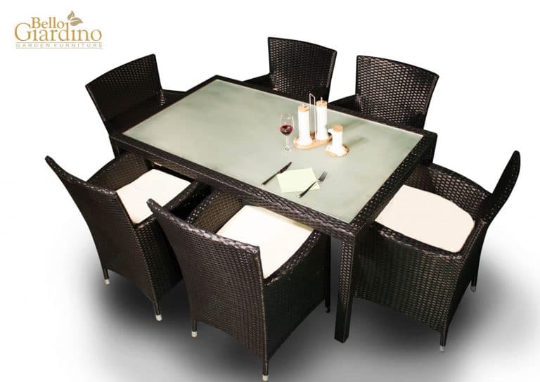 Rattan kerti bútor fotelekkel