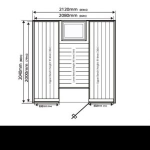 Szauna Olympus alaprajza