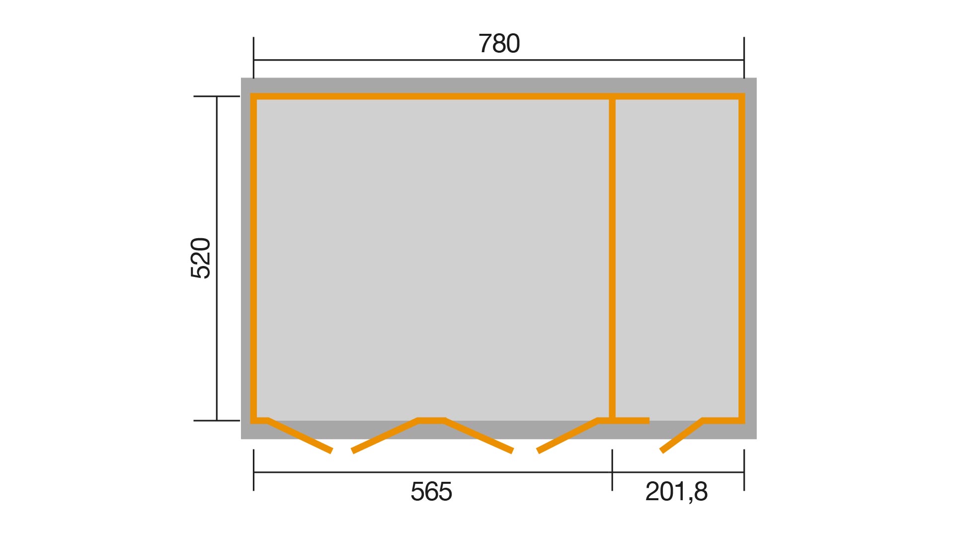 Zárt garázs faház Weka441 - Image 4