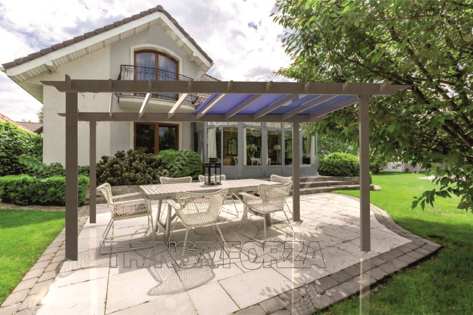 Pavilon_pergola_elhúzható_árnyékoló_tetővel