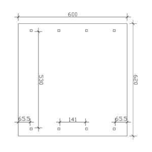 Alapozási műszaki rajz Wallgau