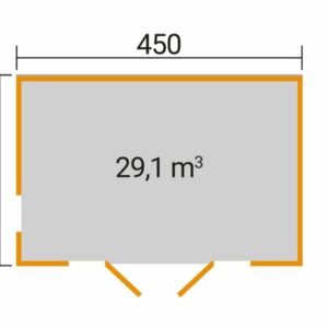 Weka-faház-Gartenhaus-P285