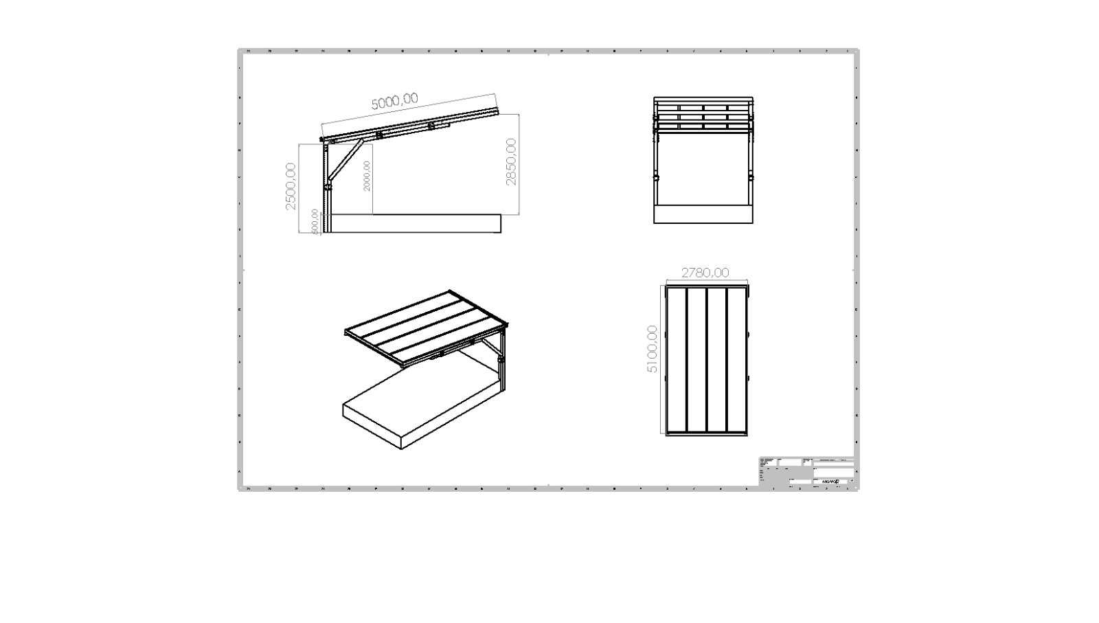 Garázstető máretei TF-Line Carport