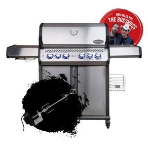 Gázgrill-ajándék-motoros-grillnyárssal-Santos-418Pro Santos gázgrill S418 Pro ajándékkal