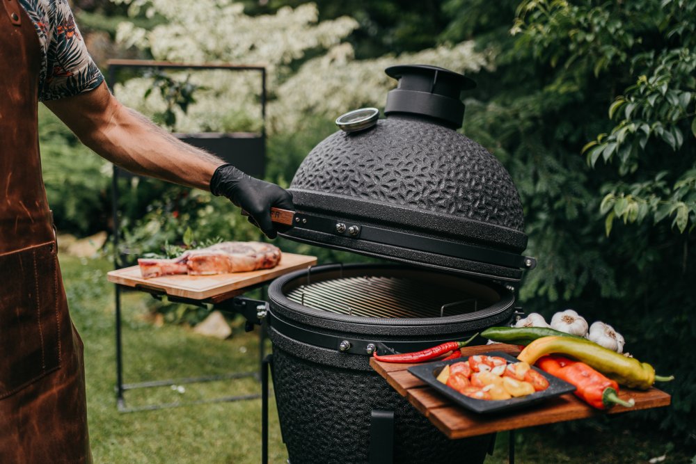 Kerámia faszenes grill kamado