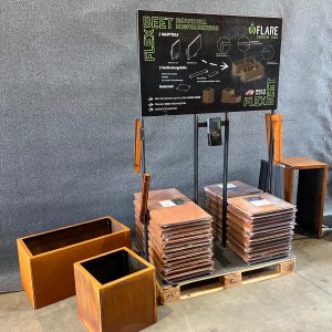 Shopaufsteller Corten magaságyás Hochbeet