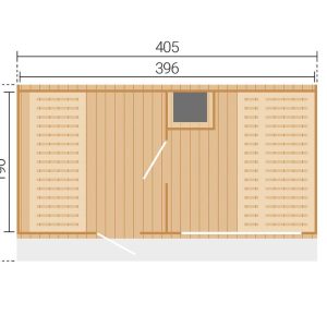 Keila szaunaház méretei