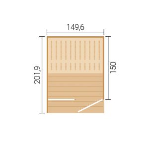 Viira szaunaház méretei