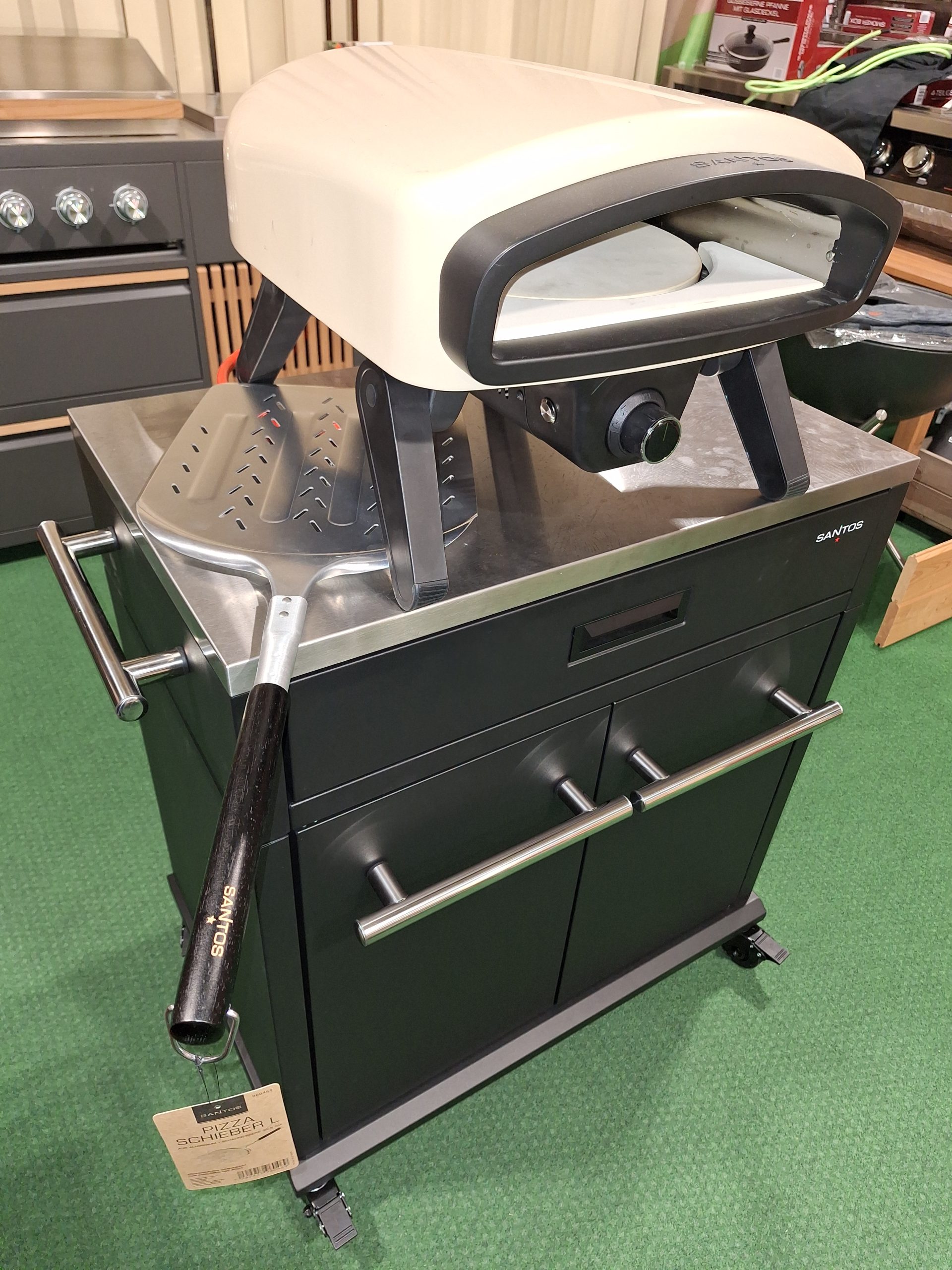 Pizza kemence O140 + grill pult + sütőlapát Grill pult + sütőlapát + kemence O140