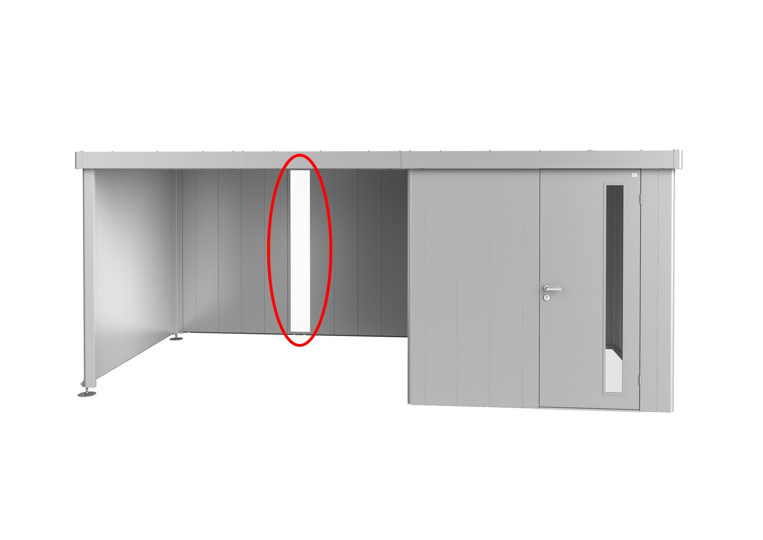 Neo ház oldaltető hátfallal acrylüveg panelllel