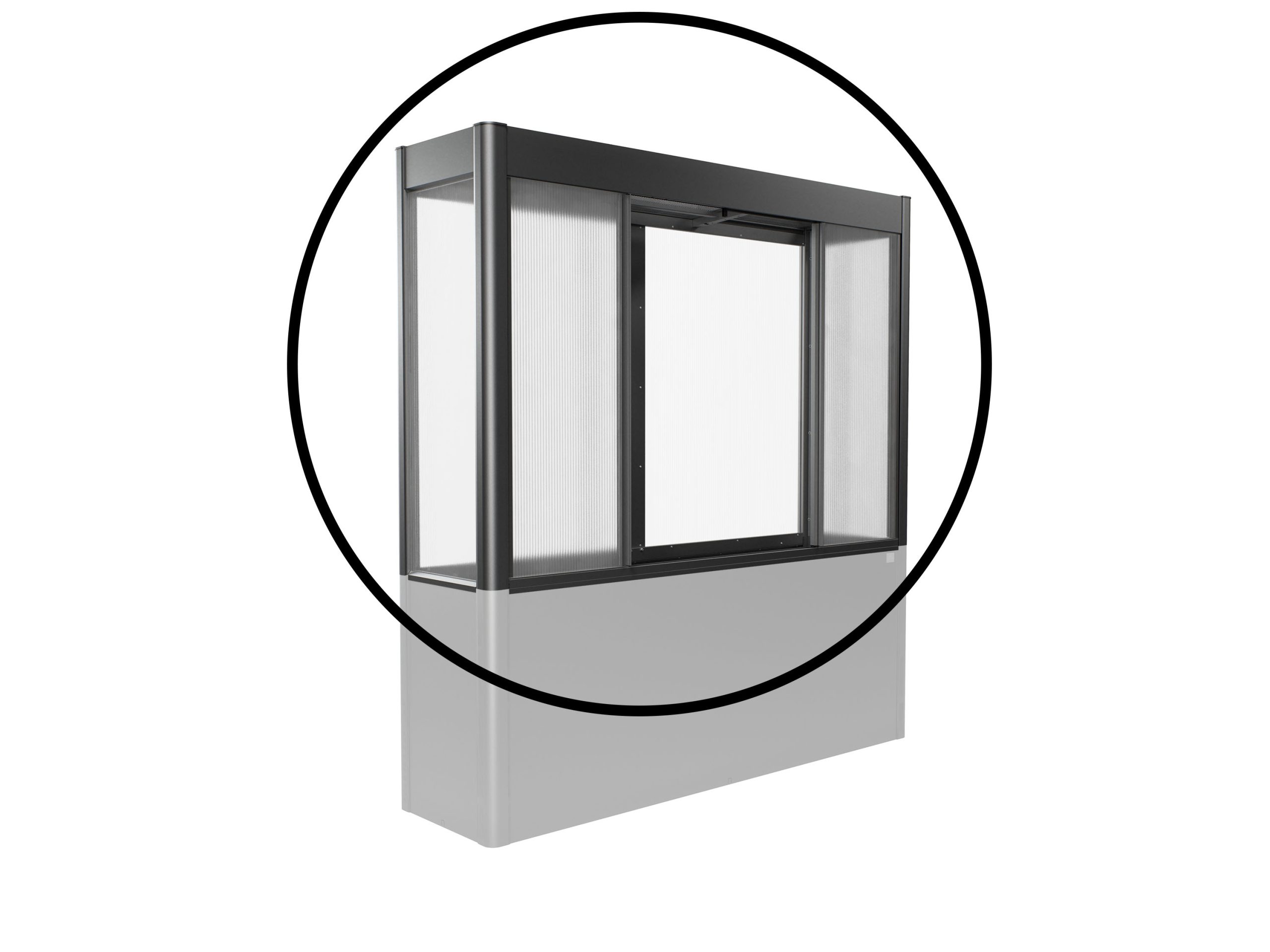 Florentina üvegházfeltét a Biohort magas- és ültetőágyás bővítéséhez