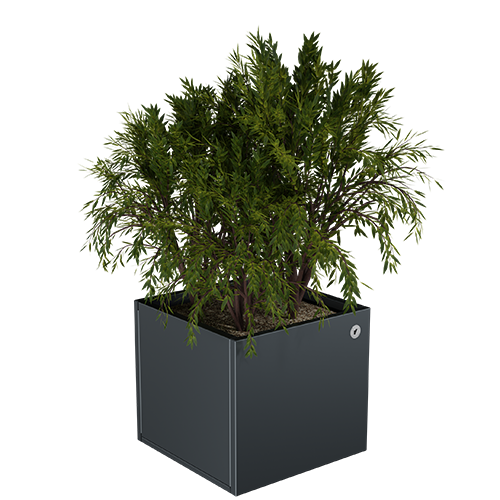 Fém virágágyás antracit Cubo