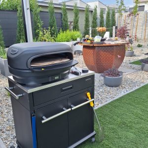 Pizzakemence-kerti-grill-pult-Santos-160Pro Pizzasütő kemence Santos O160Pro